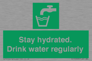 Stay hydrated. Drink water regularly 